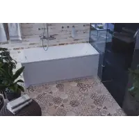 Ванна AQUATEK "Либра" NEW 160х70 пустая (с фронт.экраном), с каркасом и сливом-переливом