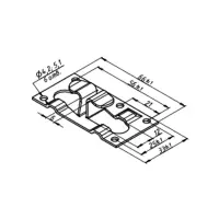 Вентфасад / подсистема цинк краска PE / Кляммер угловой оцинкованный RAL ** 8-10мм 1,2мм
