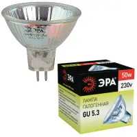 Лампа галогенная 50Вт G5.3(JCDR, MR16) 230В 3000К ЭРА Cl