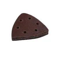 Насадка для МФИ шлиф.листы, дельта, VELCRO, 6 отверстий 93 мм, P 40, 10 шт., ПРАКТИКА