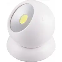 Фонарь подсветка Feron 1LED 3W 75*80мм, белый, FN1209 (3*AAA в комплект не входят)