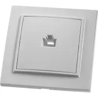 Розетка компьютерная 1-местная СП STEKKER Эрна, белая (RJ-45) PST00-9007-01