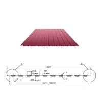 Профнастил С-8(Тип), 0.45 мм, PE двухсторон RAL ** Stynergy, 1.2 * м2