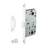 Защелка сантехническая с пластиковым язычком Punto (Пунто) PL96WC-50 WH белый