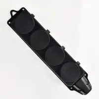 Розетка переносная Lezard 4-местная с заглушками 2Р+РЕ 1х16А 220-240V (каучук)