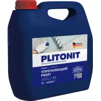 Грунт глубокого проникновения PLITONIT УПРОЧНЯЮЩИЙ PROFI концентрат 1:2 для слабых оснований 3 л