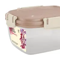 Контейнер для продуктов Sugar&Spice Барбарис герметичный 1л квадратный латте