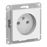 Механизм розетки одноместный СП AtlasDesign 16А IP20 без заземления, белый Systeme Electric ATN000141