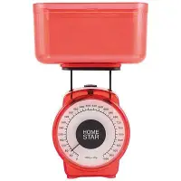 Весы кухонные механические 1 кг HOMESTAR HS-3004М красный*
