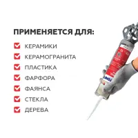 Затирка-Герметик силиконовая PLITONIT PlitoSil Premium эластичная черный 310 мл