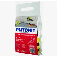 Набор PLITONIT SVP-PROFI, клин + зажим 0,7 мм, 50 + 50 шт (20 шт. в коробке)