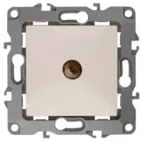 Розетка телевизионная одиночная СП, Эра12, слоновая кость, арт. 12-3101-02
