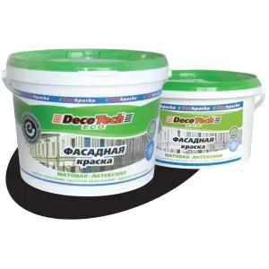 Краска ВД фасадная матовая латексная DecoTech Eco 3кг
