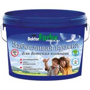 Краска ВД для детских комнат База-C акриловая Doktor Farbe 5,6 кг