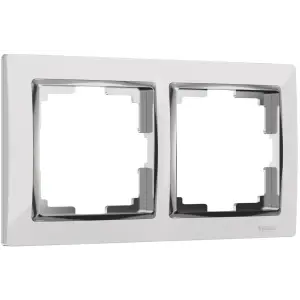 Рамка двухместная Werkel Snabb, белая, WL03-Frame-02-white , W0021901