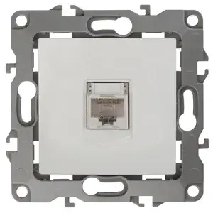 Розетка информационная СП Эра12, белый (RJ45), арт. 12-3107-01