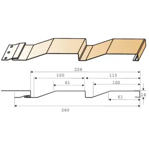 М/Сайдинг МП Ecosteel глянец **, Корабельная Доска, толщина 0.5 мм, размер 0,26*м2