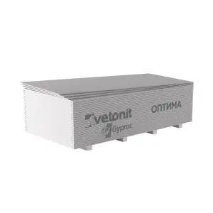 Гипсокартон ГКЛ Vetonit (Gyproc) Оптима ГСП-А-УК обычный 2700*1200*12,5 мм