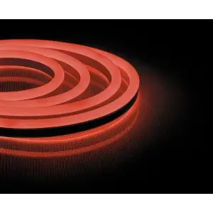 Лента светодиодная неоновая 12W, красный, IP67, Feron, 144SMD(2835) LS721 (бухта 50м)