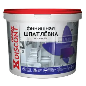 Шпатлевка ОРЕОЛ ДИСКОНТ финишная интерьерная водно-дисперсионная на основе ПВА 7кг