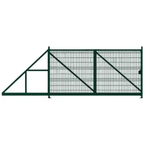 Ворота откатные Profi PE RAL 6005 2.03*4м, влево