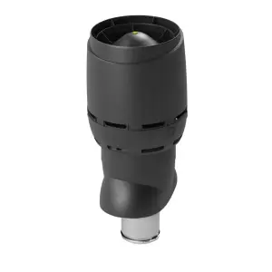 Выход вентиляционный Vilpe Flow Черный XL-160P/ИЗ/700, с колпаком
