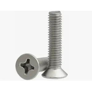 Винт М4х16 DIN 965 потай шлиц Ph,оцинк (уп 15шт) SteelRex