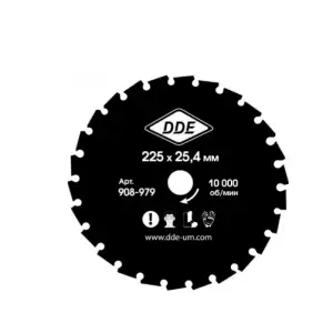 Нож (диск) для триммера DDE WOOD CUT 26 зубьев, 225 x 25,4/20 мм (толщина = 2 мм)
