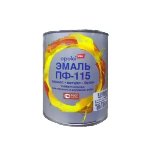 Эмаль ПФ-115 коричневая 1,9кг Opoki PRO