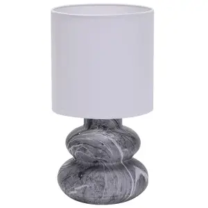 Лампа настольная G32217/1T BK+WT WT