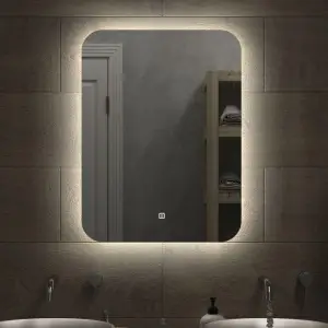 Зеркало САНАКС Drift Light 600 х 800 мм, сенсорное, с внутренней LED подсветкой, ореольное свечение, арт.45262