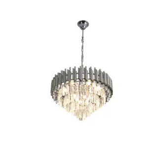 Люстра SANDRA 8хЕ14-480х905-CHROME/CRYSTAL-220-IP20