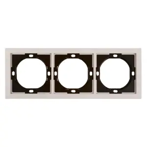 Рамка трехместная STEKKER Мия, пудровый жемчуг PFR00-3003-08