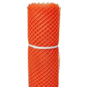 Решетка садовая 0,45*20м (35*40мм) оранжевая(красная)