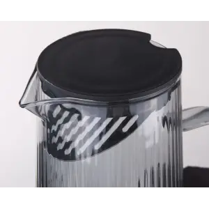Кувшин AROMA 1,2 л из цветного боросиликатного рельефного стекла с крышкой-фильтром из полипропилена