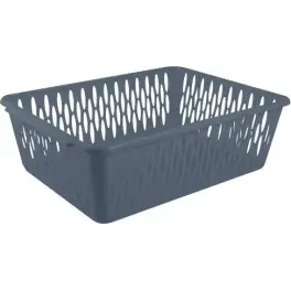 Корзинка для хранения Keeplex Ритм M 30х19,5х9,5см космический серый