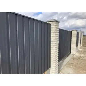Профнастил С-8-A, 0.4 мм, Полиэстер, RAL 7024 (мокрый асфальт) 1.2 * 2 м.п. СКЛАДСКАЯ ПРОГРАММА