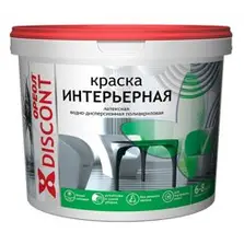 Краска ВД ОРЕОЛ ДИСКОНТ интерьерная белая матовая 1,5 кг 3228