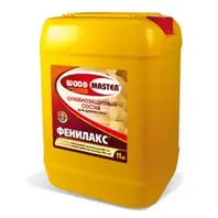 Огнебиозащита Wood Master Фенилакс 11 кг 1-2 гр. огнезащиты (золотисто-коричневый цвет) всесезонная (до -15°С)