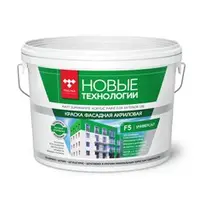 Краска ВДАК 1180 фасадная супербелая Новые технологии F5 14 кг