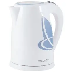 Чайник ENERGY E-211 (1,8 л диск) бело-голубой*