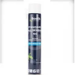 Пена монтажная бытовая BOSTIK Standard 60 750 мл полиуретановая (Т-ра перевозки не ниже +5град)
