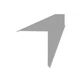 Планка торцевая Zn (95*120) 0,45мм, длина 2 метра