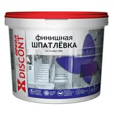 Шпатлевка ОРЕОЛ ДИСКОНТ финишная интерьерная водно-дисперсионная на основе ПВА 7кг