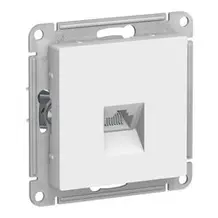 Механизм розетки компьютерной 1-местной СП AtlasDesign RJ45 белый Systeme Electric ATN000183