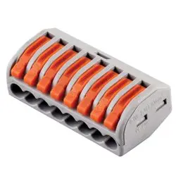 Клеммы строительно-монтажные 8-проводные, LD222-418 (100шт) STEKKER