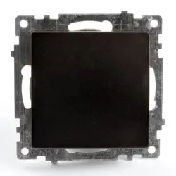 Механизм выключателя одноклавишный СП 220V, 10А, черный (GLS10-7103-05) Катрин STEKKER