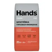Шпаклевка полимерная HANDS Polymer Finish PRO финишная белая 20 кг (0-4 мм)