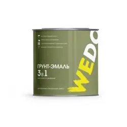 Грунт-эмаль по ржавчине 3 в 1 желтая 5 кг WEDO