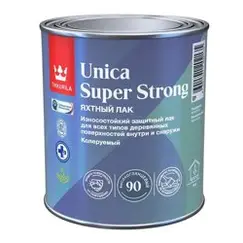 Лак паркетный высокоглянцевый TIKKIVALA (Tikkurila) Unica Super 90 EP универсальный 0,9л